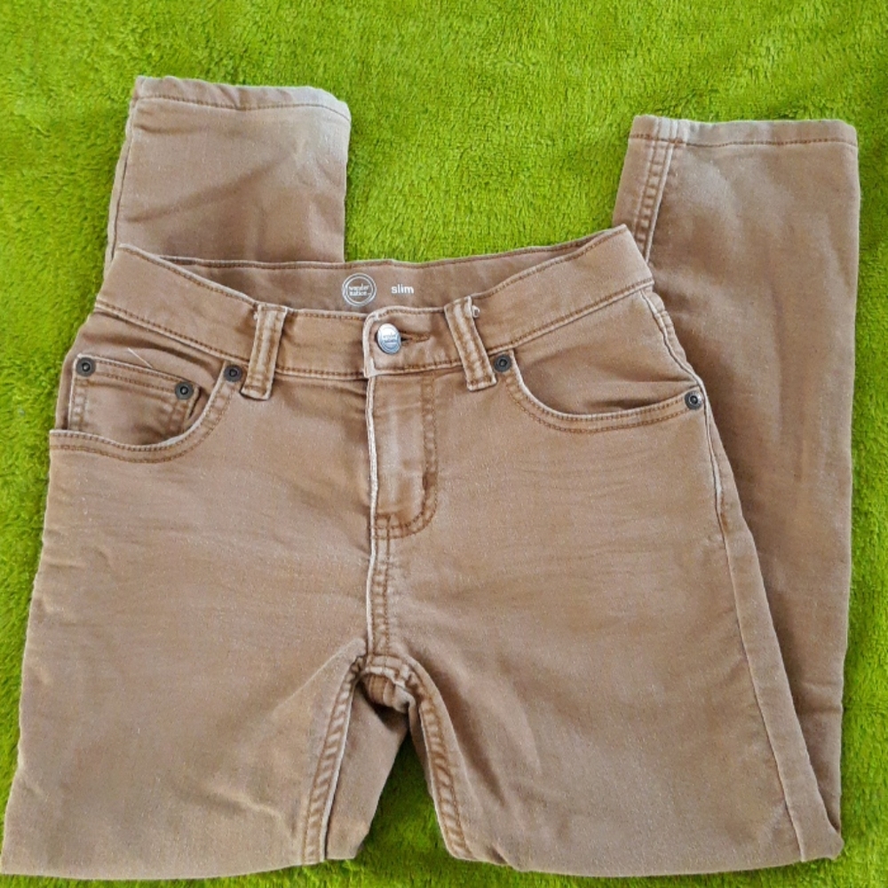 wonder nation Boys sz 8 Slim Brown Jeans